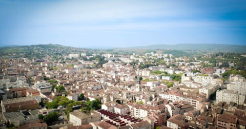 Villefranche sur Saone vue du ciel