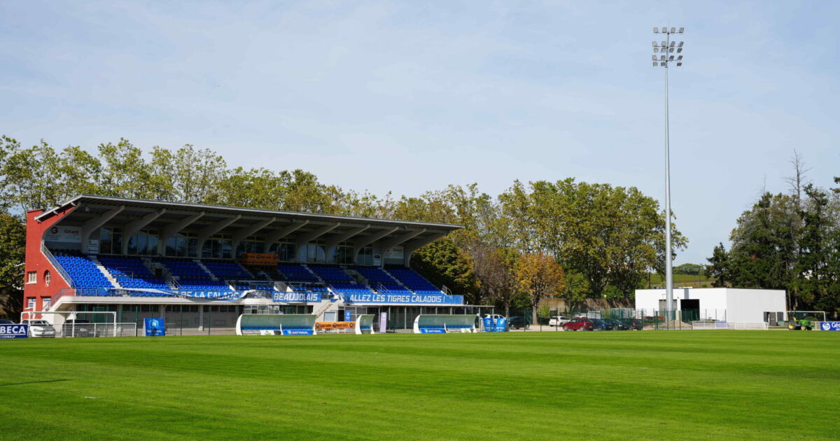 Photo de la pelouse du stade Armand Chouffet