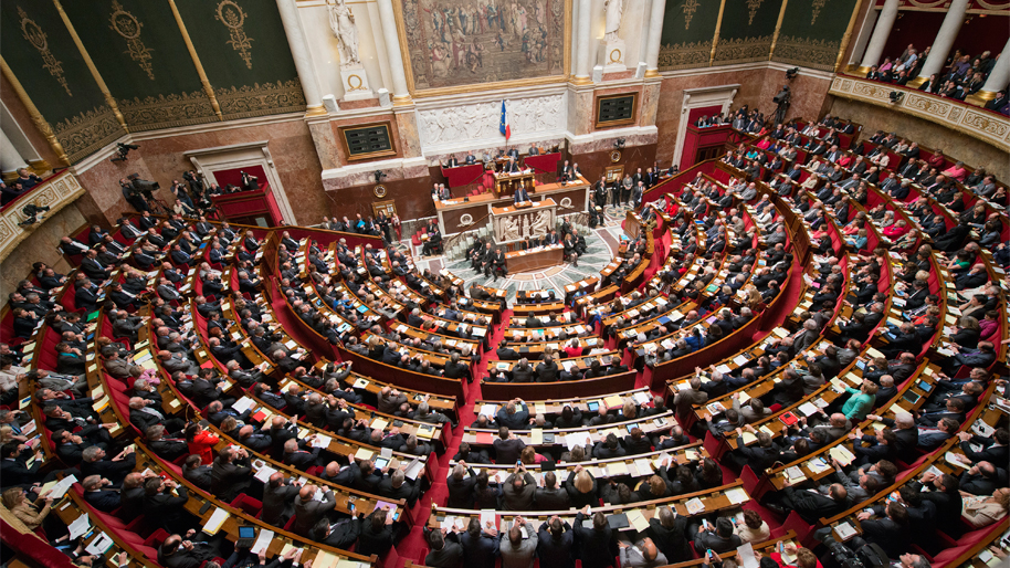 Photo d'une séance à l'assemblé nationale