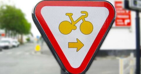 Panneau de signalisation vélo M12