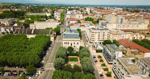 Hôtel de Ville vu du ciel