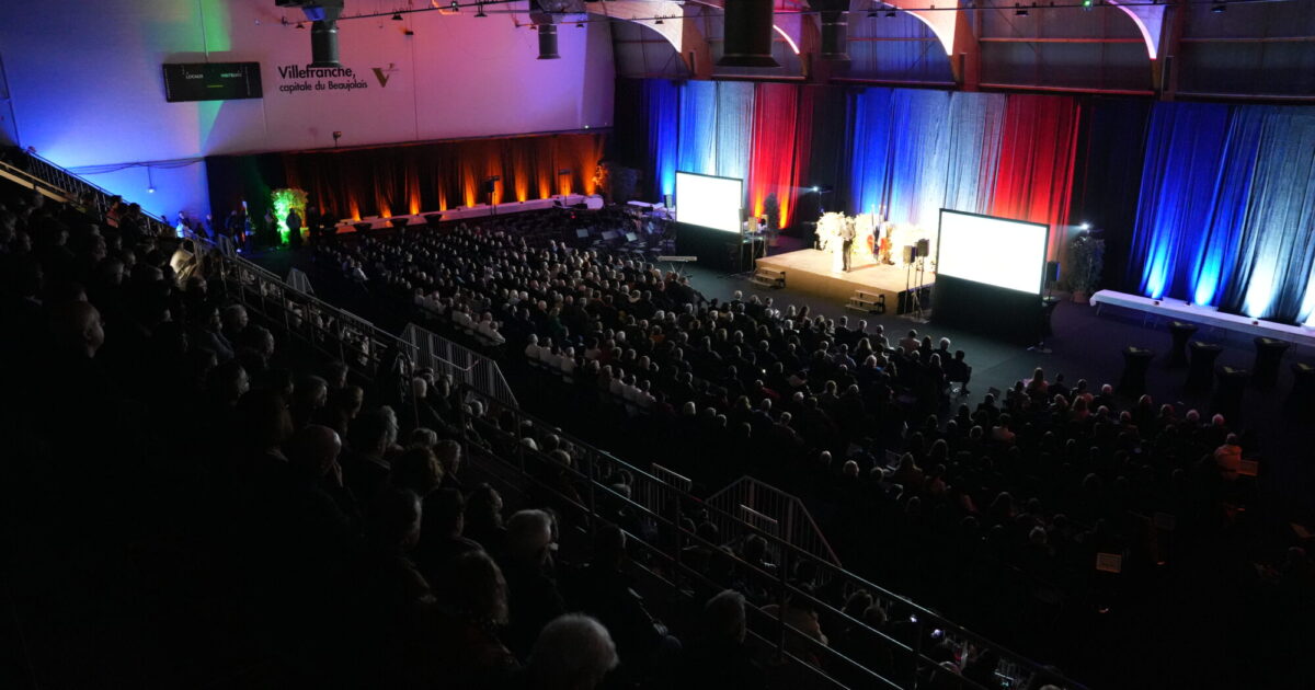 Photo du Palais des Sports pour les voeux du Maire 2025