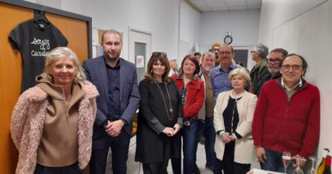 Photo prise de l'inauguration des nouveaux locaux de l'Office Culturel et de l'Accueil des Villes Françaises