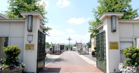 Photo de l'entrée du cimetière communal